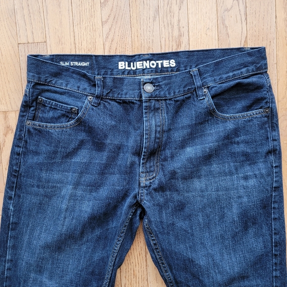 Bluenotes Brodie Slim Straight Blue Denim Jeans Men's 38 x 32 - Picture 3 of 12